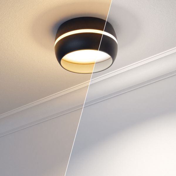 Deckenleuchte / Lampenfassung FUNT, 90mm Ø, inkl smarte LED (Farbe, Leuchtmittel wählbar) Muttertagsangebot