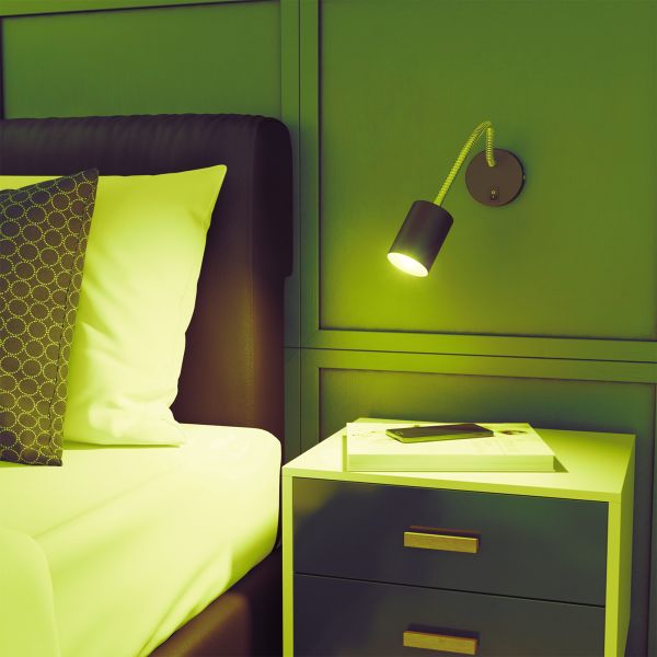 Leselampe WAIKA mit Schwanenhals und Schalter, inkl. Smart Home RGBW GU10 LED Lampe, 5,41W, 473lm (Farbe wählbar) Online Outlet