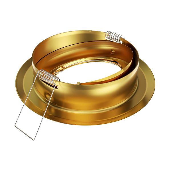 Deckeneinbaurahmen FABI, rund, schwenkbar, gold glänzend, inkl. GU5.3 Fassung Wochenangebot