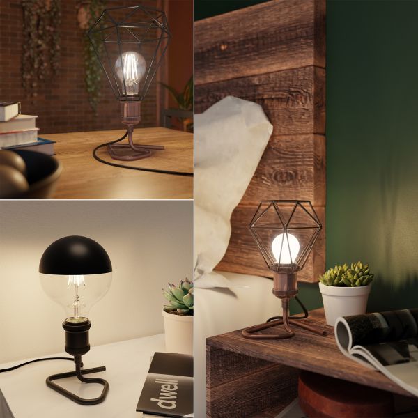 Tischlampe RETRA, Schalter, 1x E27 max. 60W (Farbe, Leuchtmittel wählbar) Letzte 2 Tage