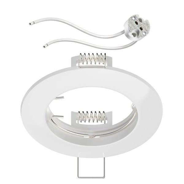 Deckeneinbaurahmen Circ Aluminium Einbaurahmen (LED/Halogen/MR16/50mm) inkl. GU5.3 Fassung (Farbe wählbar) Letzter Tag