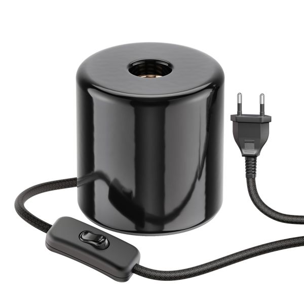 Tischlampe TIPO mit E27 Lampen-Fassung Porzellan rund (Farbe, Leuchtmittel wählbar) Bis zu 55% Rabatt