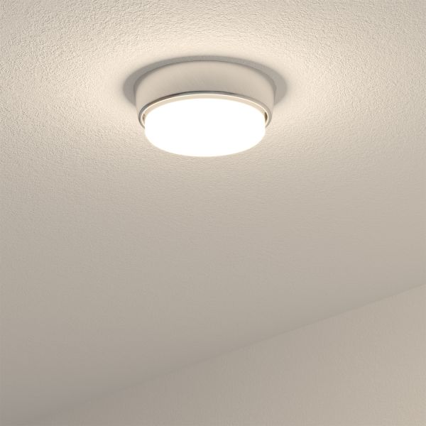 GX53 Lampen-Fassung INEL chrom rund flach 90mm Ø (Farbe, Leuchtmittel wählbar) Riesige Rabatte