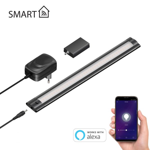 LED Unterbauleuchte SIRIS, 30cm, Wifi Dimmer (Farbe, Lichtfarbe, Set Vorschaltgerät wählbar) Rabatte dieses Monats