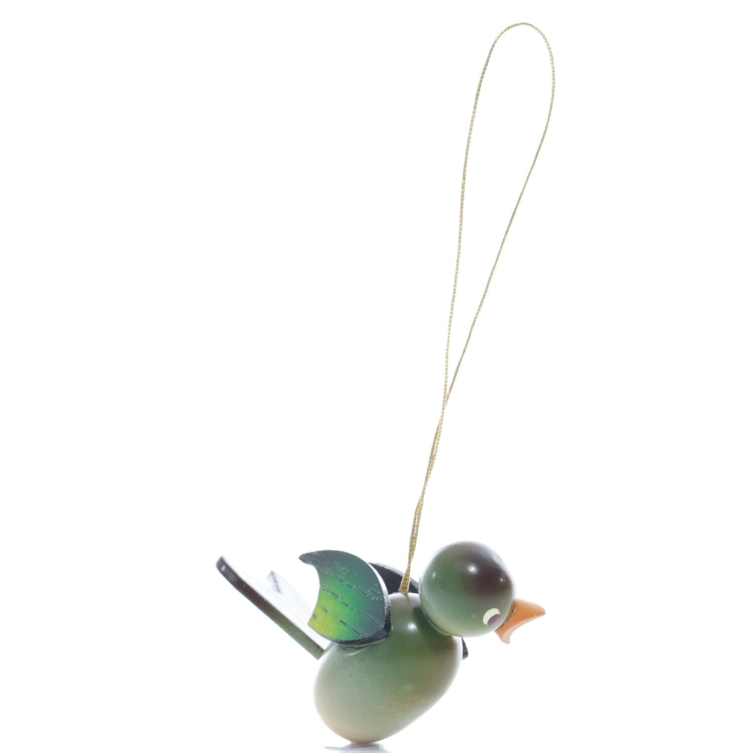 Rudolphs Schatzkiste Strauchbehang - Holz Singvogel Grünfink zum Aufhängen - HxBxT 4x2x6cm Meist gekauft