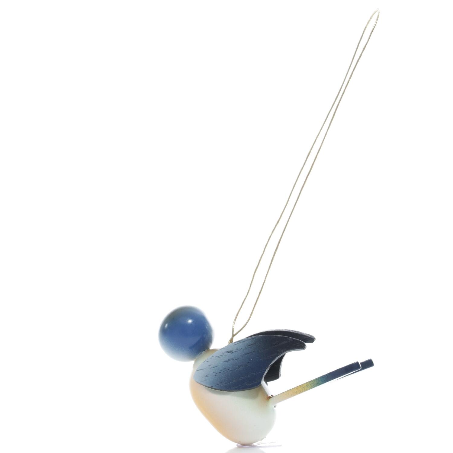 Rudolphs Schatzkiste Strauchbehang - Singvogel Blaumeise zum hängen - HxBxT 4x2x6cm Blitzverkäufe