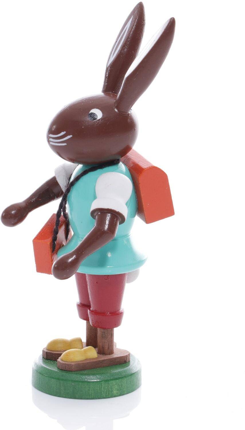 Rudolphs Schatzkiste Osterfigur - Osterhase mit Ranzen und Umhängetasche - Höhe ca 9 cm Meist gekauft