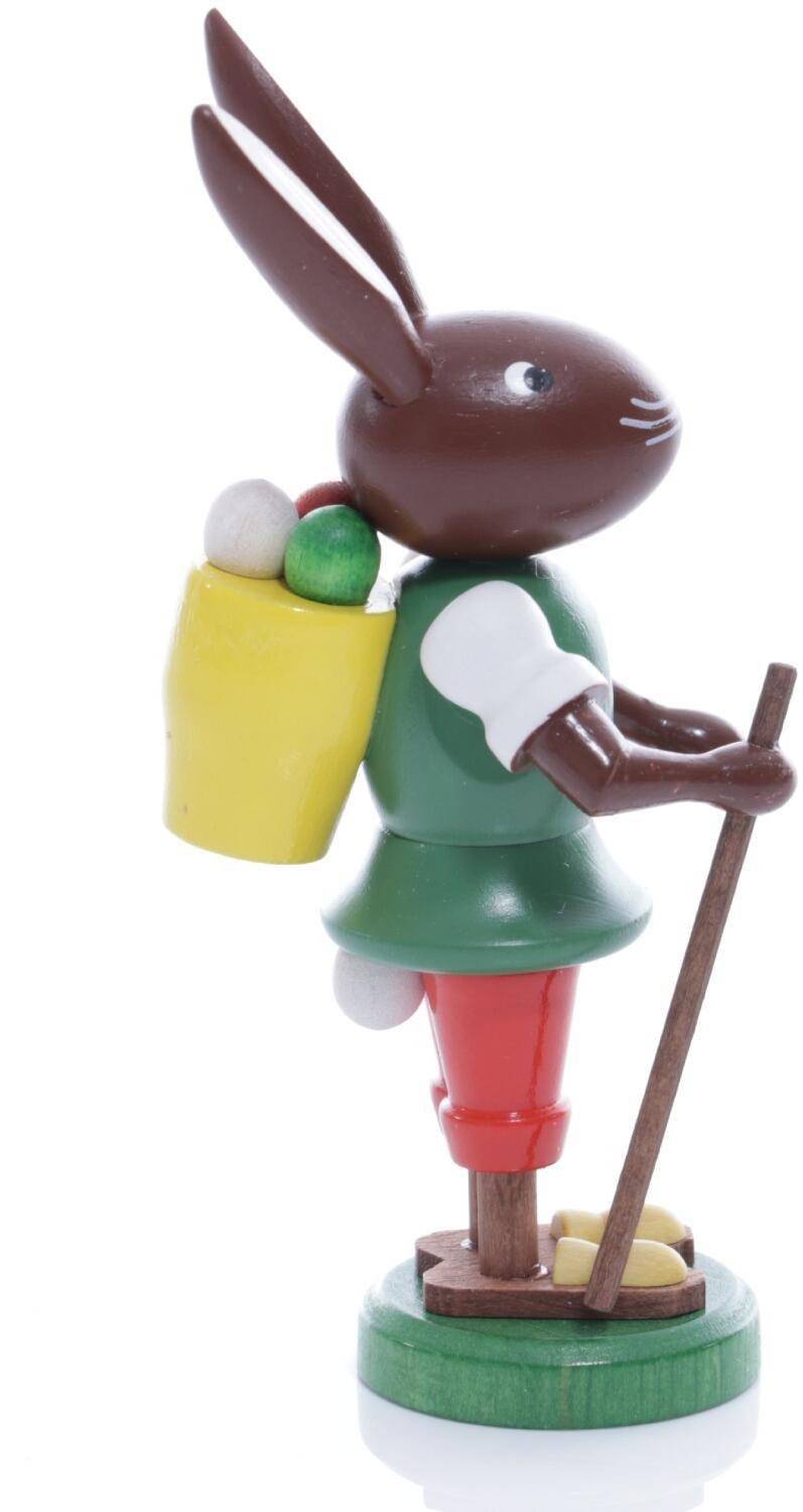Rudolphs Schatzkiste Osterfigur - Osterhase Wanderer mit Eierkorb und Wanderstock - Höhe ca 9 cm Outlet