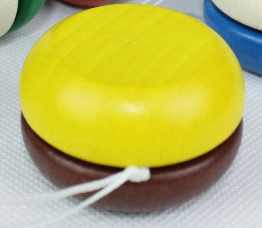 Rudolphs Schatzkiste Holzspielzeug Yo-Yo Gelb-Dunkelrot BxT 5x3cm