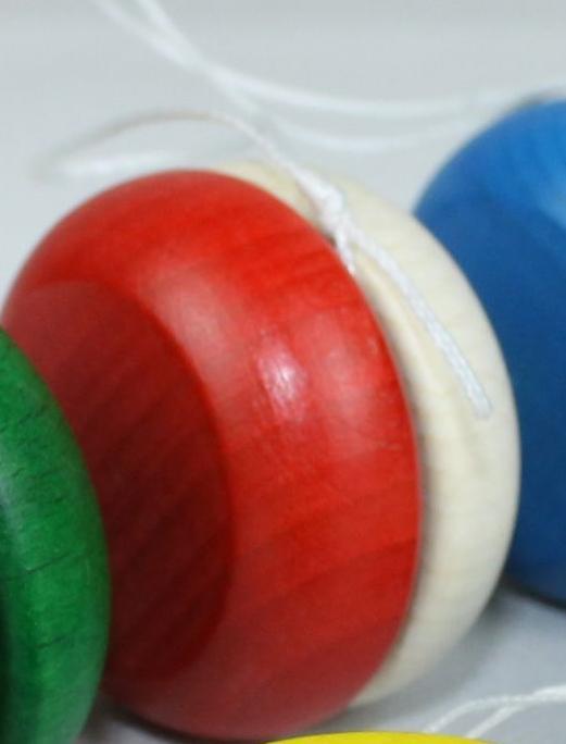 Rudolphs Schatzkiste Holzspielzeug Yo-Yo Rot-Weiß BxT 5x3cm