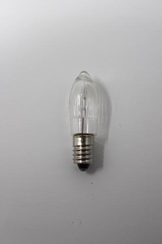 Rudolphs Schatzkiste Ersatzteil Schwibbogen Riffelkerze 29 Volt, 3W, E10, klar BxHxT 1,3x4,5x1,3cm
