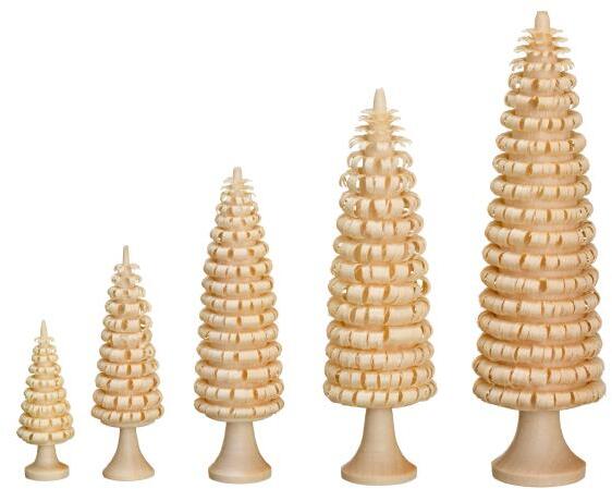 Rudolphs Schatzkiste Ringelbaum mit Stamm natur Holzbaum H= 4cm