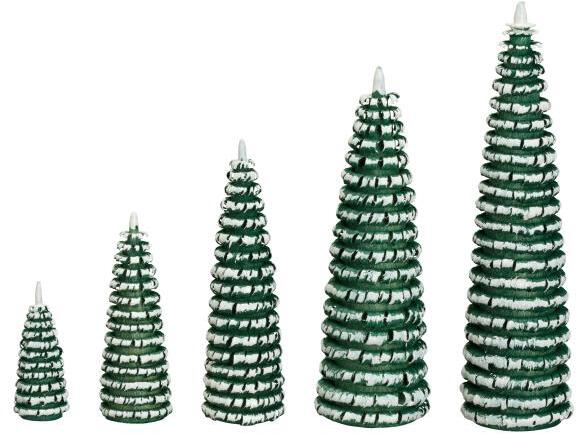 Rudolphs Schatzkiste Ringelbaum grün/ weiß Holzbaum H= 3cm