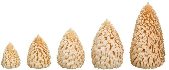 Rudolphs Schatzkiste Ringelbaum Winterfichte natur Holzbaum H= 3cm