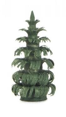 Rudolphs Schatzkiste Tischdekoration Ringelbaum grün BxHxT 12x20x12mm