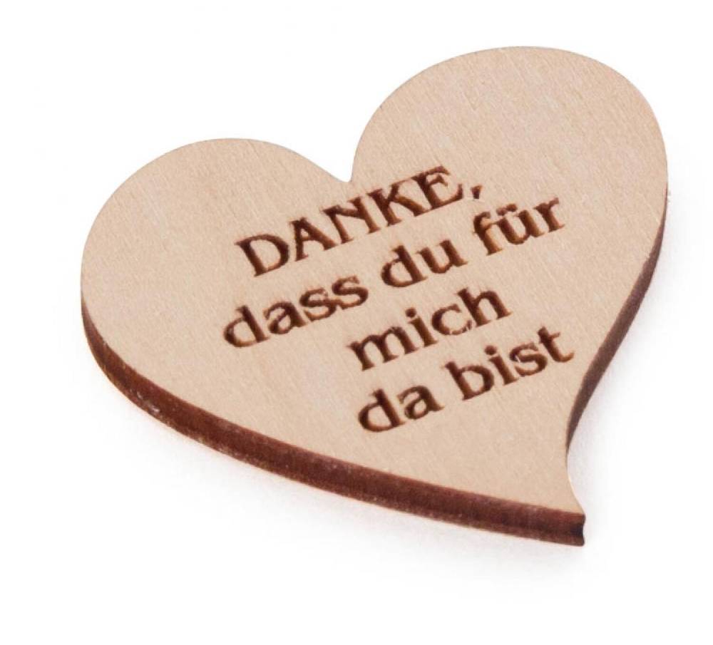 Rudolphs Schatzkiste Miniatur Herz mit Magnet ohne Text BxH = 3x3cm