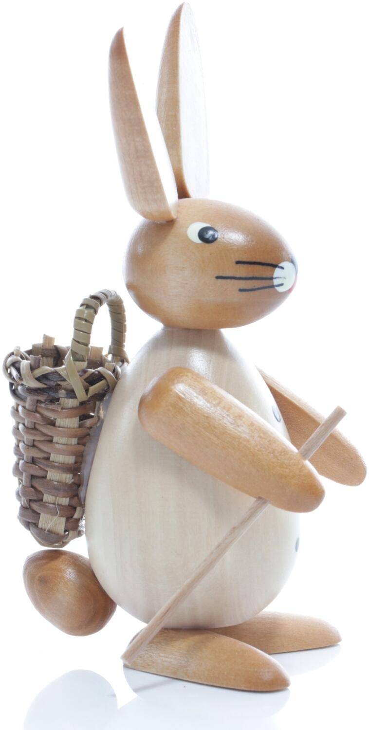 Rudolphs Schatzkiste Osterfigur - Osterhase mit Korb auf dem Rücken - natur - BxHxT ca. 4,5x11x6,5cm Online