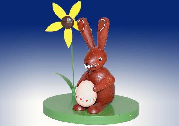 Rudolphs Schatzkiste Osterdekoration Osterhase mit Osterei Höhe 9cm