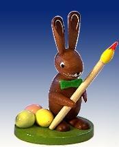 Rudolphs Schatzkiste Osterdekoration Osterhase mit Pinsel Höhe 7,5cm