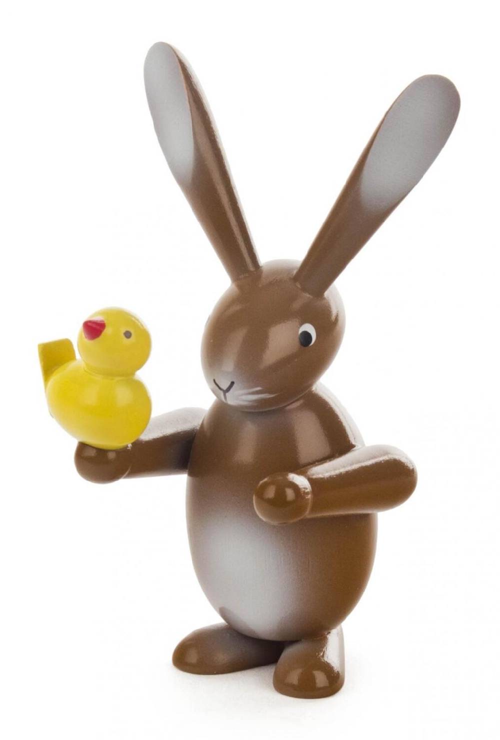Rudolphs Schatzkiste Osterhase Hase braun mit Vogel H: 9cm