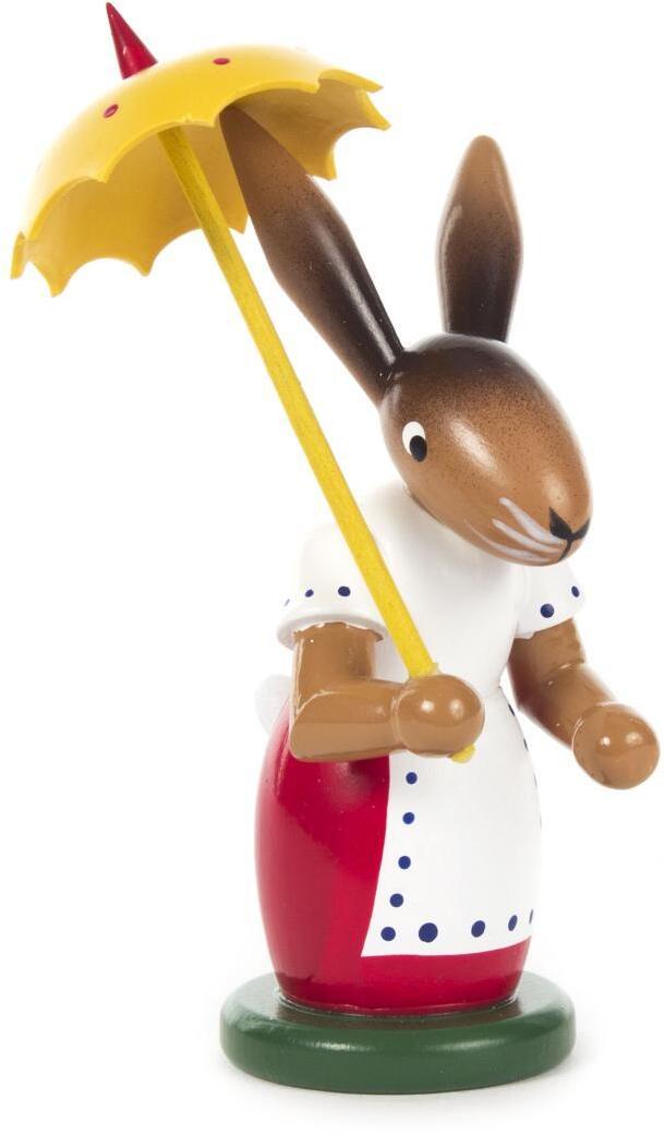 Rudolphs Schatzkiste Osterhäsin mit Schirm Höhe = 120mm