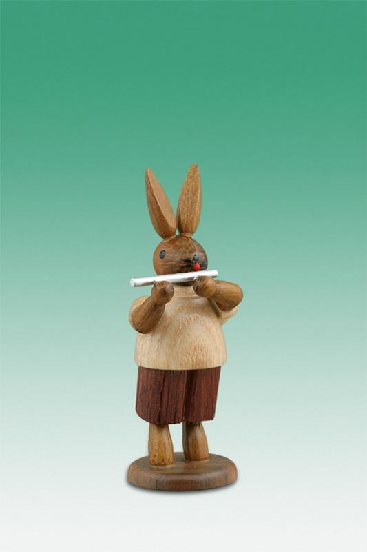 Rudolphs Schatzkiste Osterdekoration Osterhase Musikant mit Querflöte Höhe 7,5cm