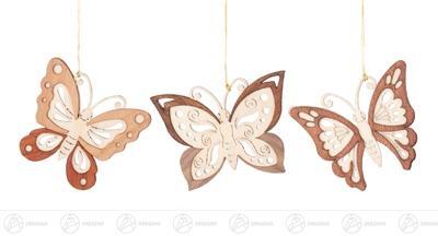 Rudolphs Schatzkiste Ostern & Frühjahr Behang Schmetterling (6) Höhe ca 4,7 cm