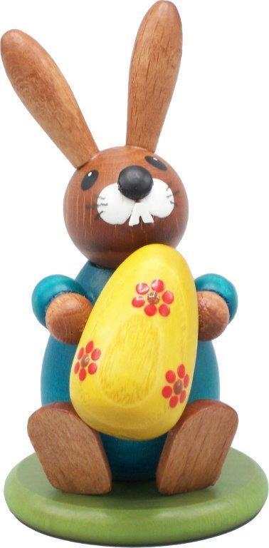 Rudolphs Schatzkiste Osterdekoration Osterhase mit Ei bunt Höhe 9cm