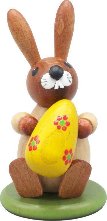 Rudolphs Schatzkiste Osterdekoration Osterhase mit Ei natur Höhe 9cm