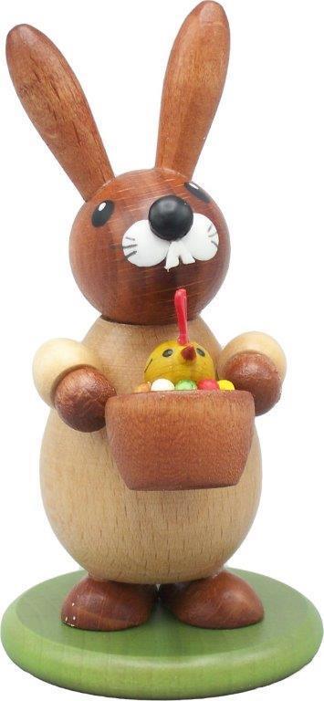 Rudolphs Schatzkiste Osterdekoration Osterhase mit Küken natur Höhe 9cm