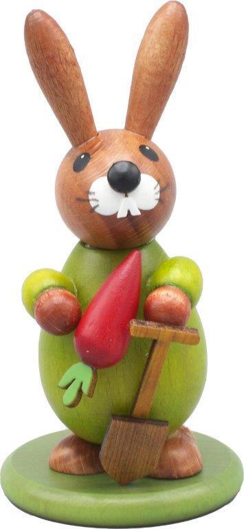 Rudolphs Schatzkiste Osterdekoration Osterhase mit Möhre bunt Höhe 9cm
