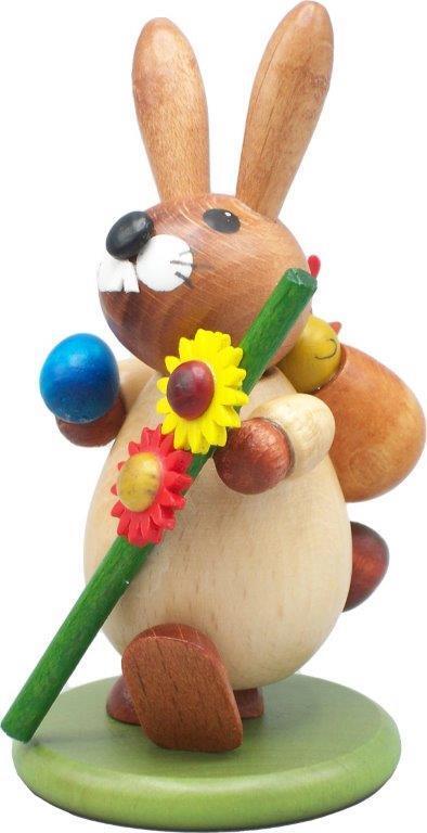 Rudolphs Schatzkiste Osterdekoration Osterhase mit Spazierstock natur Höhe 9cm