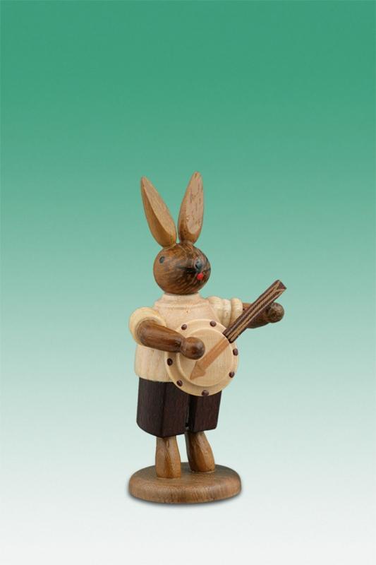 Rudolphs Schatzkiste Osterdekoration Osterhase Musikant mit Banjo Höhe 7,5cm