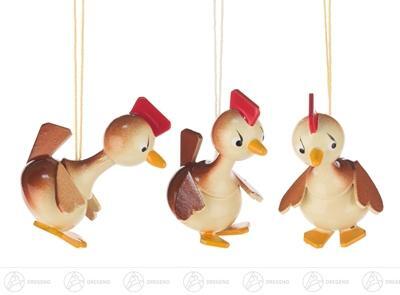 Rudolphs Schatzkiste Ostern & Frühjahr Behang Hähnchen (5) Höhe ca 4 cm