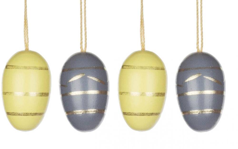 Rudolphs Schatzkiste Strauchbehang Ostereier farbig (10) Höhe 2,5cm