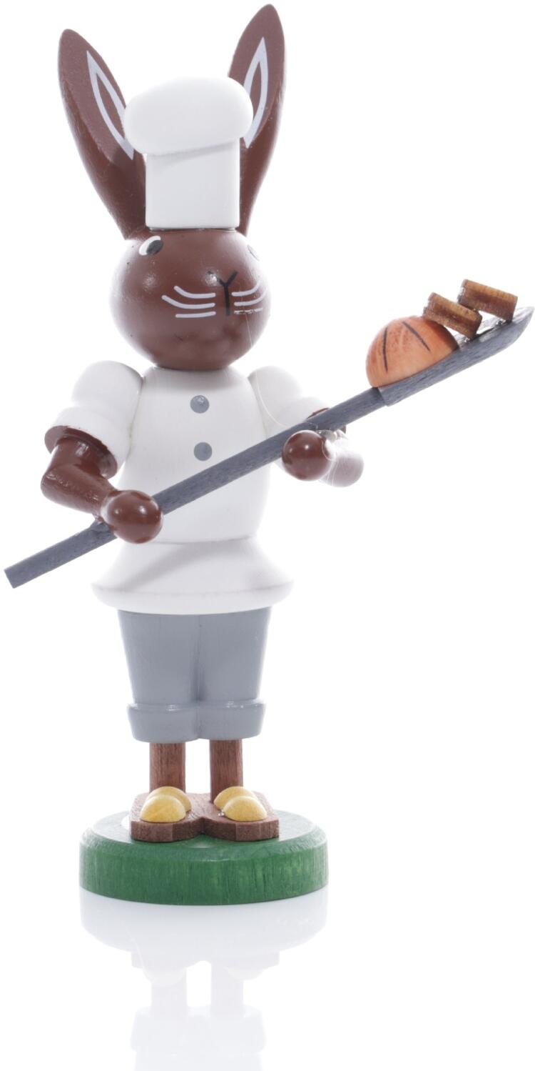 Rudolphs Schatzkiste Osterfigur - Osterhase Bäcker mit Brotschaufel - Höhe ca 9 cm