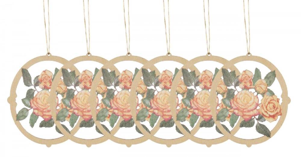 Rudolphs Schatzkiste Strauchbehang Rosen (6) BxHxT 6x7x0,3cm