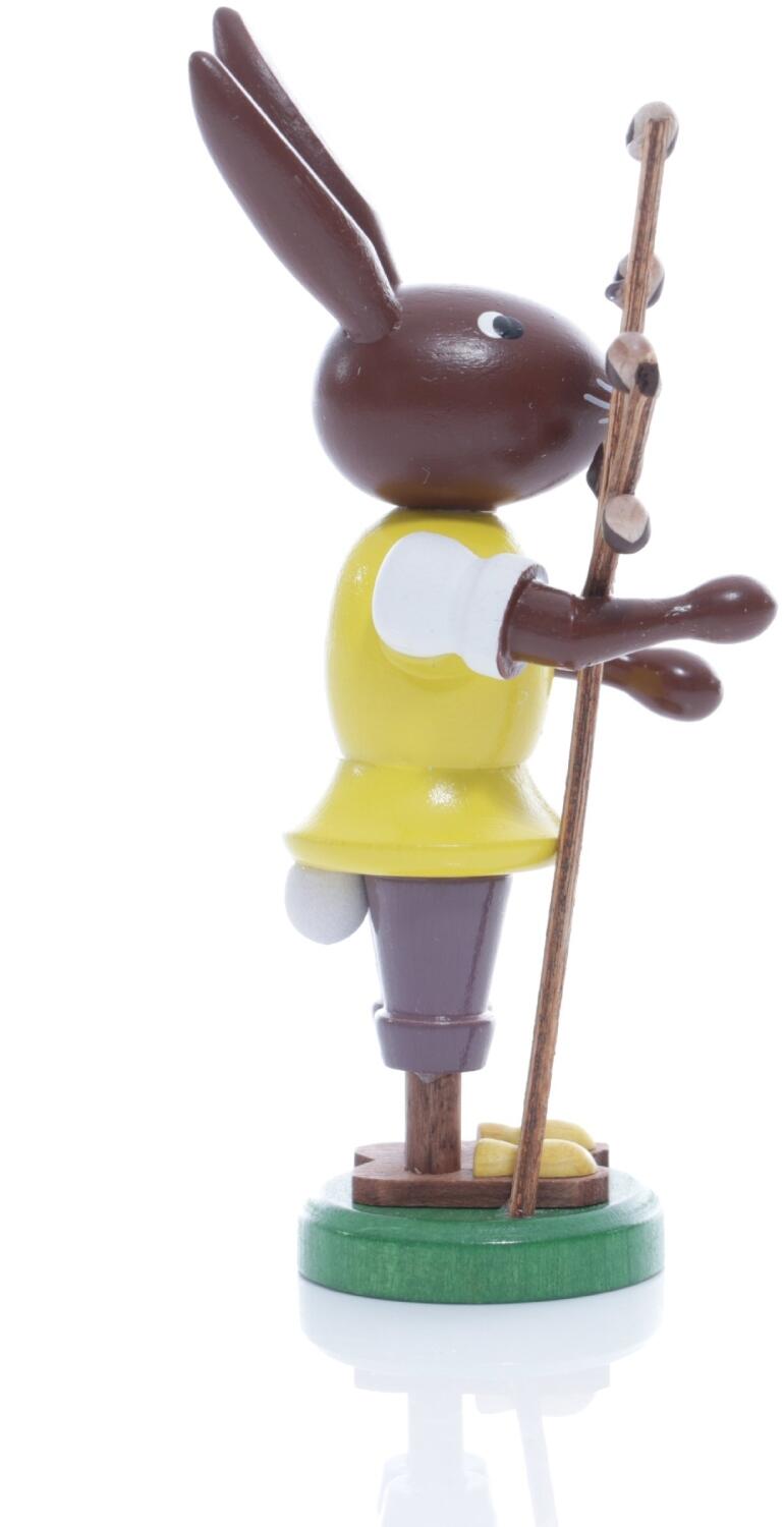 Rudolphs Schatzkiste Osterfigur - Osterhase mit Weidenkätzchen - Höhe ca 9 cm Hotsell
