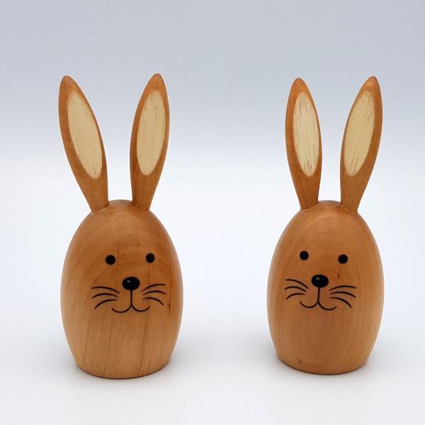 Rudolphs Schatzkiste Miniatur Hasenpaar, natur BxHxT 3,5x6x4cm