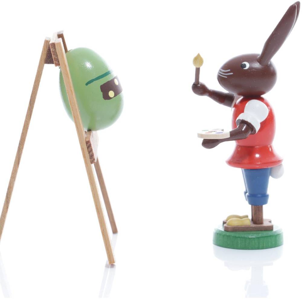 Rudolphs Schatzkiste Osterfigur - Osterhase mit Staffelei & Osterei - Höhe ca 9 cm Verkauf