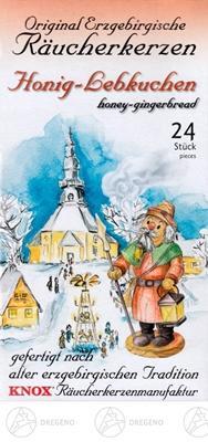 Rudolphs Schatzkiste Räucherkerzen KNOX Honig-Lebkuchen (24) BxHxT 65 x 120 x 22mm
