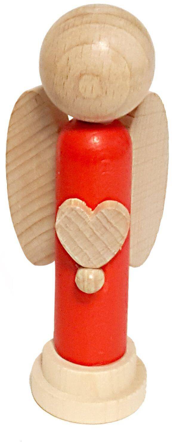 Rudolphs Schatzkiste Weihnachtsfigur Engel rot BxHxT 4x10x3cm 50% Rabatt mit kostenlosem Versand