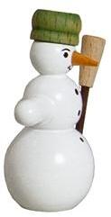 Rudolphs Schatzkiste Miniaturfigur Schneemänner Hut grün Höhe ca. 5cm Kostenloser Versand