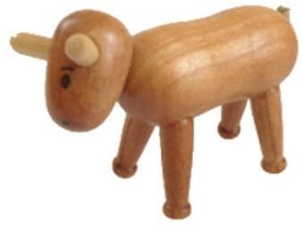 Rudolphs Schatzkiste Miniaturfigur Holzfigur Ochse Höhe=4,5cm Vatertagsangebot
