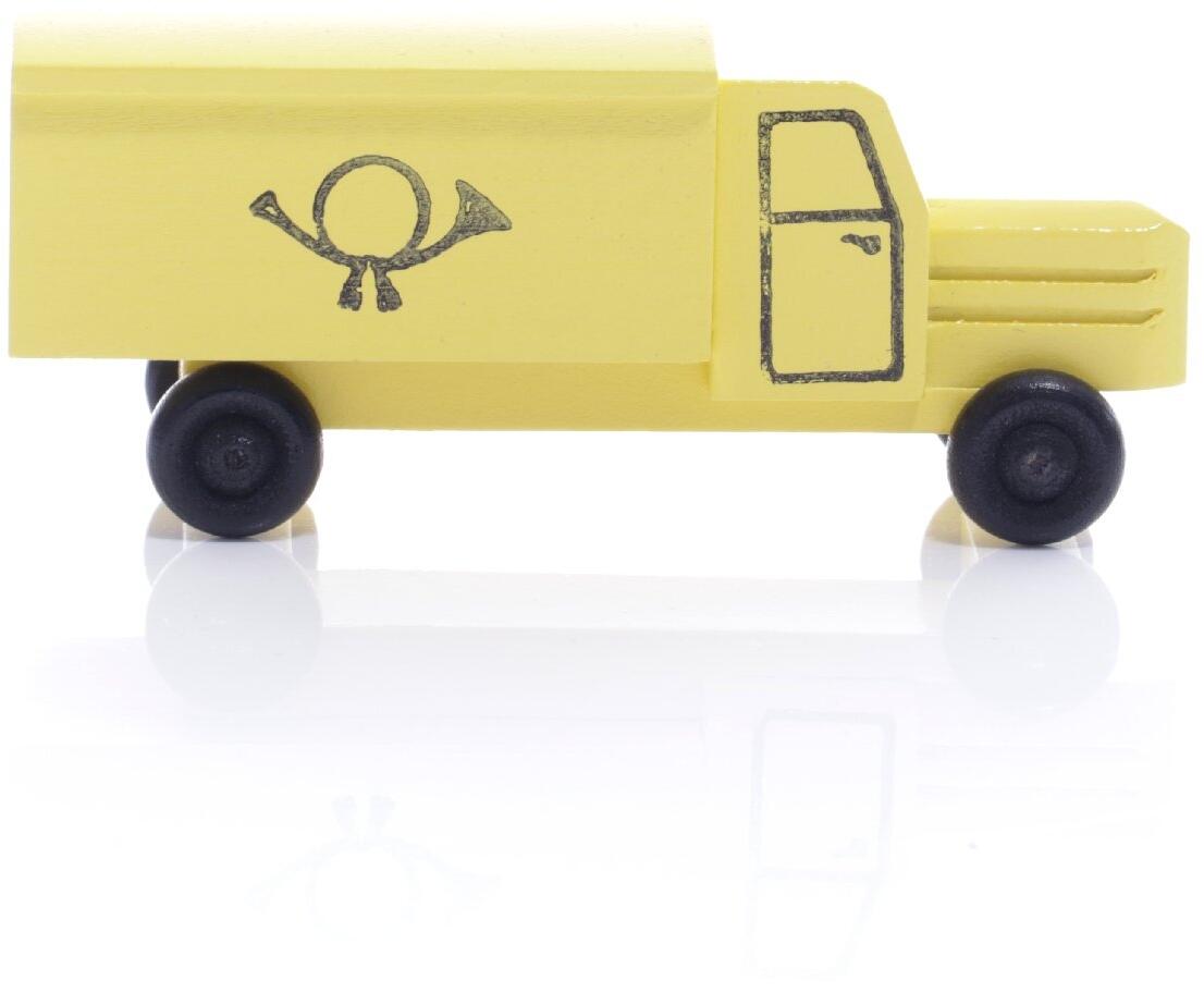 Rudolphs Schatzkiste Holzspielzeug - Miniaturfahrzeug Lastenauto Postauto Bunt - HxBxT 3,5x7,5x3cm Rabatte dieses Monats