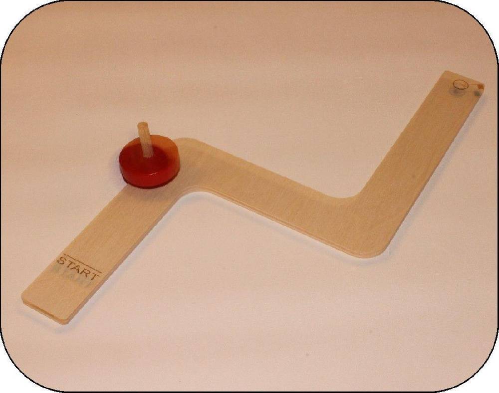 Rudolphs Schatzkiste Holzspielzeug Kreiselbahn Schikane ca. 30 cm lang Osterangebot