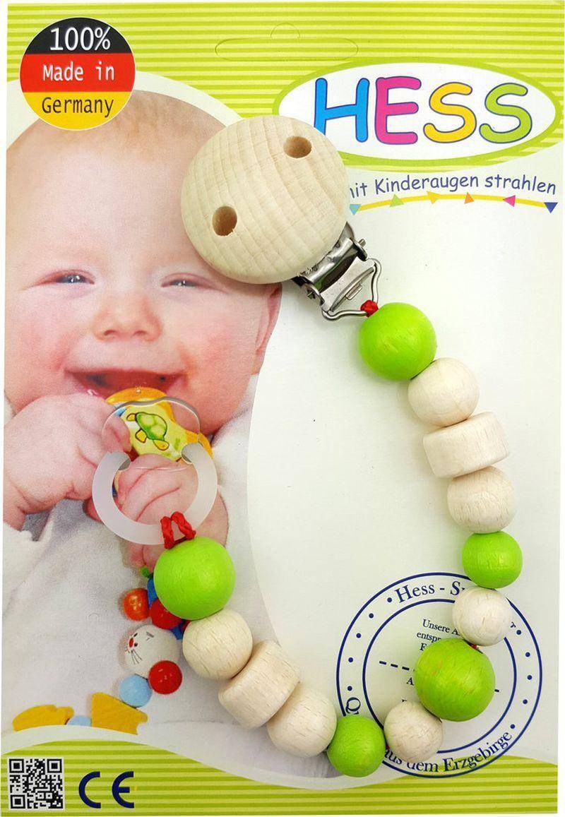 Rudolphs Schatzkiste Babyspielzeug Schnullerkette soft apfelgrün BxLxH 35x20x210mm Lagerräumung