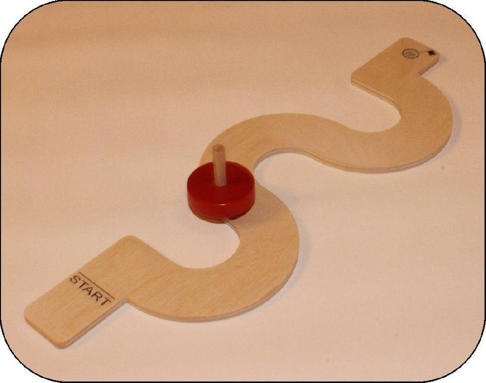 Rudolphs Schatzkiste Holzspielzeug Kreiselbahn Serpentine ca.30 cm lang Neuheiten