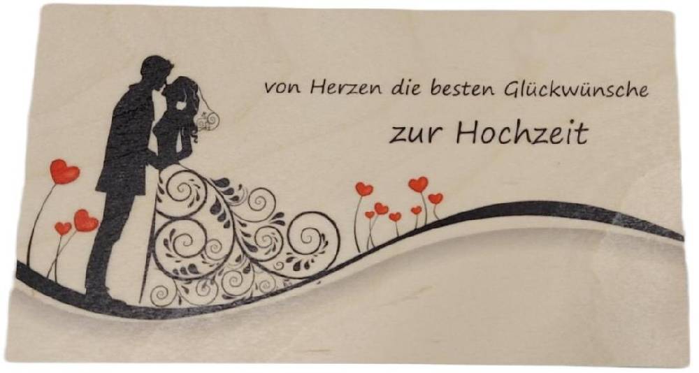 Rudolphs Schatzkiste Holzkarte Hochzeit BxHxT 18x10x0,3cm Online