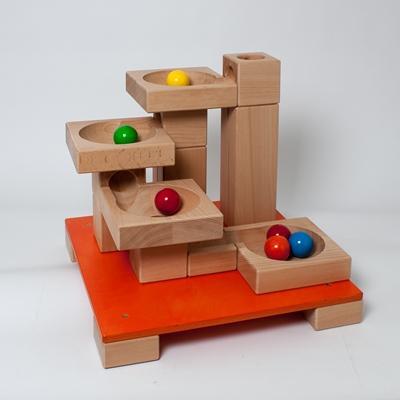 Rudolphs Schatzkiste Kugelanlage Kugelbahn Trichter XL L 60 cm x B 60 cm x H 60 cm Kostenloser Versand international
